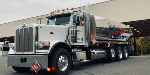 Heating oil delivery truck