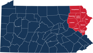 Northeast Pennsylvania service area