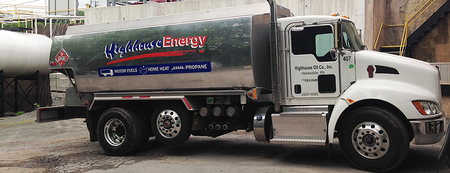 Highhouse Energy residential heating oil truck
